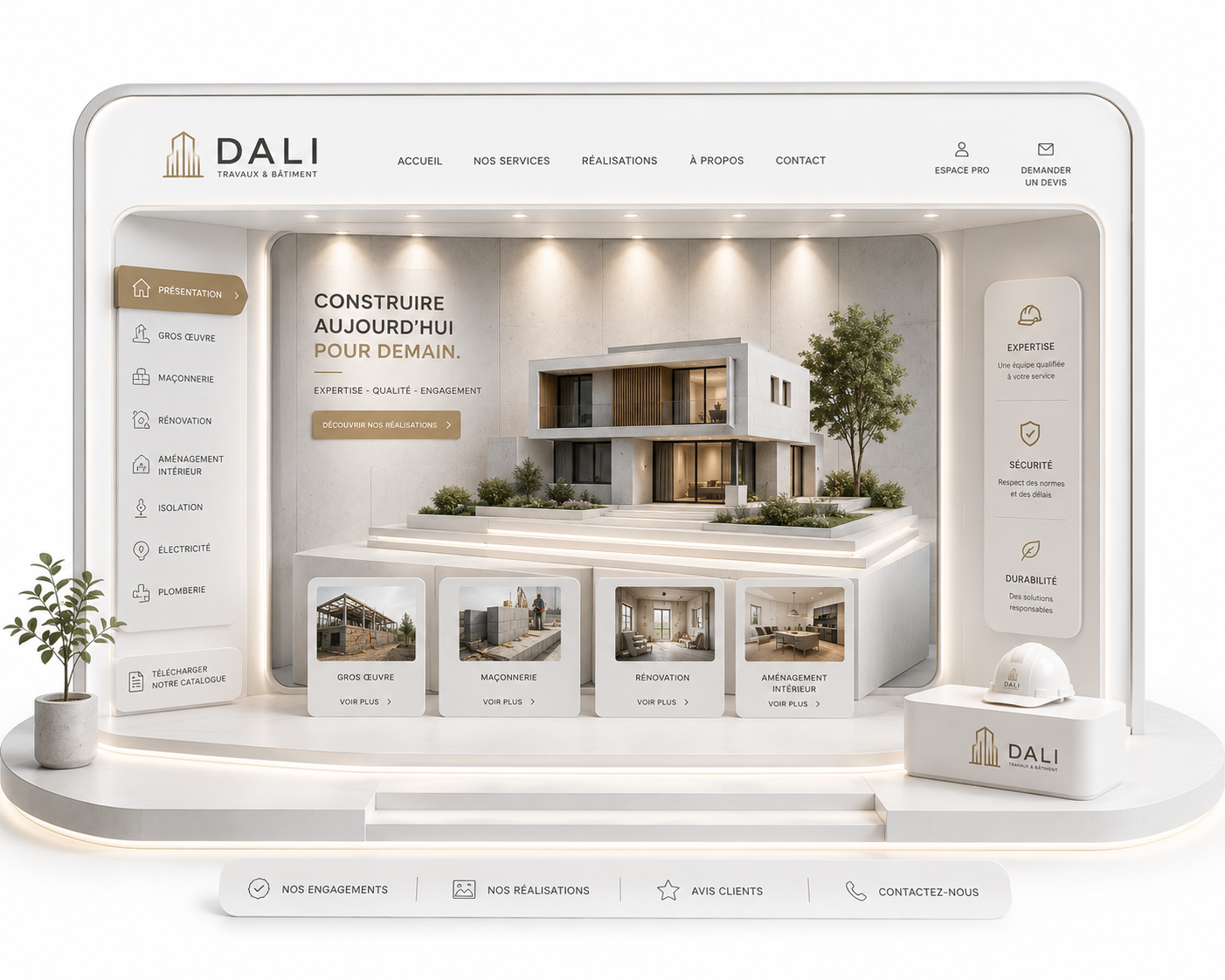 Site vitrine professionnel sur mesure